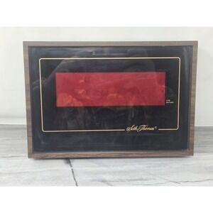 Vtg Seth Thomas Clock Model 2616 Electric LED Digital Wall MCM Wood Grain ~WORKS